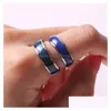 Band Rings Selling Mix Size Mood Ring Changes Color To Your Temperature Reveal Inner Emotion Fashion Jewelry Drop Delivery Dhpw0