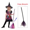 Särskilda tillfällen Umorden Child Kids Witch Costume Girls Halloween Purim Carnival Party Mardi Gras Fantasia Fancy Dress Cosplay 230815