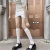 Women Socks Japanese Spring Autumn White 120D Flesh Tight Velvet Mid Length Half JK Calf Knee High Lolita Stockings