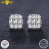 Charm Design Hight Quality D VVS Earrings For Women S925 Silver Platinum Plated Bride Wedding Diamond Studs GRA Gifts 230815