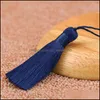 Andra modetillbehör 10st 8cm Tassel Brush Pendant för DIY örhängen smycken som gör silke satin handgjorda hantverk fynd leverantör dh6nd