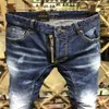 DSQ Phantom Turtle Men 's Jeans Mens 럭셔리 디자이너 청바지 스키니 찢어진 멋진 사람 인과 구멍 데님 패션 브랜드 Fit Jeans ME281N