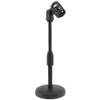 Flash konsoler Portable Desktop Lifting Plastic Weighted Disc Microphone Stand för General Seting Computer Live Broadcast 230816