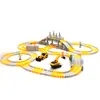 Electric/RC Track 333 PCS DIY Construction Race Tracks Boys Toys Engineering Car and Flexible Playset Game Create Road Gifts for Girls Kids 230815