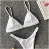 Zestaw bikinis MJ-59 Kobiety kamizelki push upłyn bikini na plaży paski trójkąt thong stroju kąpielowa żeńska brazylijska bikini dostawa dr dh9gf