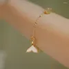 Strand er Tian Jade Armband Weibliche Ornamente Muschelwal Schwanz kleine frische Feen Frauen Hand String Bangle Freundin Freundin