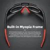 Outdoor Eyewear ROCKBROS P ochromic Cycling Glasses Polarized Adjustable Nose Support Myopia Frame Sports Sunglasses Men Women Goggle 230816