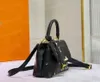 10a Bolso de diseñador Mujeres Patrón de cuero genuino en estampado Madeleine BB Bag Bag Bags Hombino Bolsas de cuerpo cruzado bolsas de bolsas de bolsas de bloqueo