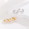 Backs Earrings Metal Vintage Pearl Ear Clip Fashionable Sweet Simple Creative C-Shaped Women's Without Holes Cuff Earring