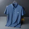 Camisa de golf Polos J Lindeberg para hombres para hombres Manga corta de manga corta de verano seda transpirable Topas deportivas 230815