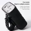 Bike Lights Bicycle Light Ultra Flashlight Night Riding 3T6 Lamp Beads Strong Usb Rechargeable Outdoor Car Headlight 230815