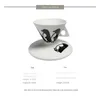 Coffee Tea Sets Creative Inverted Cone Cup Porcelain And Saucer Korean Set Espresso British Afternoon