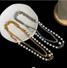 New designed fashion 925 silverT-letter U-shaped buckle metal chain pearls lock pendant necklace Titanium Steel bracelet earring Designer Jewelry T089100