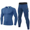 Sets Sets Men Compression Sportswear más Folletos de ropa deportiva Traje de camisa Jogging Gym Fitness Joggers Rashguard