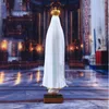 HEUPENTEN HALSE KEISE DIYYO OHNE Lieben Frau von Fatima Statue katholische Heilige Jungfrau Maria Figur Home Dekoration Harz Religiöse Sammlung Virgen de