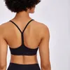 Yoga Outfit Vest Sports Y-type Underwear Fitness Running Gathered -Proof Bar Beautiful Strap Chest Pad Backless Style