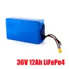 Deep Cycle LifePO4 Batterie Pack 36V 12AH E Fahrradbatterie für Motorrad+ Ladegerät
