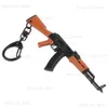 AK47 Mini Rifle Gun Keychain 1 9 Miniature Toy Gun Keyring Shape Pistol Pendant Ornament Present for Army Fan Collection T230816