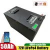 5000W 72 Volt LifePo4 Pakiet akumulatorowy 72 V 50AH 60AH Bateria litowo -jonowa EBIKE SCOTER MOTORCYCLE PAKAT BAZTÓW+ 10A