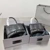 balencig Sac bandoulière B Half Moon Femmes Sacs Sablier Alligator Cuir Mode Lettres 5A Qualité Sac à bandoulière Plaine Chaîne Cluth Portefeuilles Crocodile Imprimer Ajusta