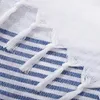 Handduk polyester bomull turkisk strandtassel randigt bad för vuxen pool sjal multifunktionell yogamatta