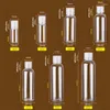 収納ボトル10-200mlトラベル補充可能な透明ペットボトル空のシャンプーディスペン装置化粧品用の多目的コンテナ