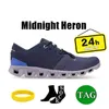 Chaussures de course pour hommes Cloud Heather Glacier Blanc Noir Alliage Rouge Minuit Heron Cadre Ivoire Baskets de sport pour hommes Femmes Plate-forme en maille Baskets de course en plein air