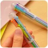 Ballpoint Pens 40 Pcs South Korean Creative Stationery Lovely Multi-color Ball-point Pen Rod Multifunctional Press Ink Color or 6 230815