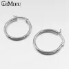 Stud CHIMDOU Gold color Stainless Steel Earrings 2023 Women Small or Big Hoop Party Rock Gift Two colors wholesale 230816