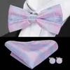Fashion Bowties Groom Men Colourful Plaid Cravat gravata Male Marriage Butterfly Wedding Bow ties business bow tie LH-715236A