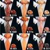 Otoño Orange Barra Cheap For Men Tip Fashion Novely Active Mens Neck Title Juego de accesorios de moda de alta calidad Corbalo SHI2201