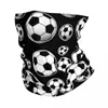 Scarves Soccer Ball Pattern Bandana Neck Cover Printed Sports Balaclavas Face Scarf Warm Cycling Fishing Unisex Adult Winter