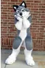 Fabbrica selling grigio cane grigio lupo volpe fursuit mascotte abito fantasia abito di tutte le taglie completa di zecca