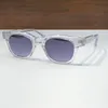 Crystal Silver Squared Sunglasses Grey Shaded Men Summer Sunnies gafas de sol Sonnenbrille UV400 Eye Wear with Box