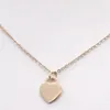 Fashion Chain Heart Pendant Necklaces Designers 3 Color 18k gold Titanium Steel Pendant Jewelry Accessories