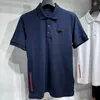 Herren T-Shirt Polos Hot Summer Style Muster Stickerei mit Buchstaben T-Shirts Kurzarm Freizeithemden Reverskragen Tops Asiatische Größe S-4XL