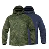 Men s Jackets MEGE Military Camouflage Fleece Tactical Jacket Men Waterproof Softshell Windbreaker Winter Army Hooded Coat Hunt Clothes 230815