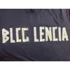 BLCG LENCIA UNISSISEX Autumn High padrão de manga longa Camisetas homens homens pesos pesados ​​100% algodão Tops de tecido lavado Retro Pullover 85207