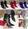 Designer Women Chelsea Chick Booty fashion Leather rubber spike Condora Booty high-quality Sexy high heels Sporty Kate Booty