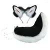 Andere evenementenfeestjes Leveringen Nieuwheid Shiba Inu Cosplay Props Plush Simation Animal Ear Hoofdtekelstaart Set voor Carnival Holi DHWDT