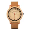 Relógios de pulso Bobo Bird Wood Watch For Men Women Japão Quartz Analógico 44mm UNISSISEX CAUSAL GRENTELACH RELISTA CAIXA DE BRINHERGIF