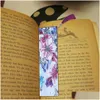 Bookmark Wholesale 5D Diy Diamond Painting Leather Tassel Book Marks Special Shaped Embroidery Craft Bookmark1 Drop Delivery Office Sc Dhzku