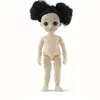 Dockor mini 16cm bjd docka naken naken baby kropp 13 rörlig fogad 3d realistiska ögon mode för flickor födelsedagspresent 230816