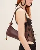 Real Leather Le Bisou Lady Shoulder Bag Högkvalitativ designer underarmsäckar mode pärlor jacsbag cowhide messenger väska berömda märkeskopplingar 2023 Ny 2464