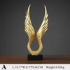 Dekorativa föremål Figurer SHS Golden Trophy Angel Wings Sculpture Home Decoration Accessories Living Room Childrens Decorations Eagle 230815