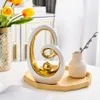 Oggetti decorativi Figurine Luce Ornamenti astratti di lusso Materiale in ceramica Home Sense Home Office TV Accessori per mobili per la decorazione Dispositiva per case.