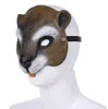 Halloween Easter Costume Party Mask Squirrel Face Masks Party Cosplay Masquerade for Adults Men Women Soft PU Masque masks prop