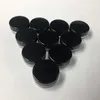 3 ML/3 CC Empty Plastic Clear Pot Bottle Round Black Screw Cap Lid Cosmetic Cream Jar For Makeup Eye Shadow Nails Powder Cfiik