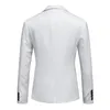 Men's Suits Formal Occasion Men Lightweight Elegant Slim Fit Lapel Suit Coat With Pockets For Business Wedding Party Black White