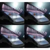 CAR Color 3D Automotive Eyelashes Decals Wedding Parade Street Car Lights False Eyelashes Stickers3135